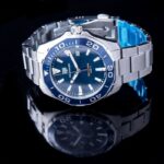 Men’s watch way101c.ba0746 Aquaracer Quartz, 43 mm, Steel, Sunray Blue BRAND NEW