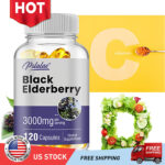 Sambucus Black Elderberry Capsules – Daily Immune Support and Antioxidants