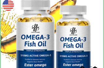 Omega 3 Fish Oil Supplement Triple Strength DHA & EPA Support Brain Heart Health