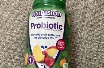 Vitafusion Probiotic Gummies Supplement Raspberry Peach Mango 70 ct EXP. 04/2025