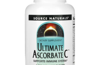 Source Naturals Ultimate Ascorbate C 1000 mg 100 Tablets Dairy-Free, Egg-Free,