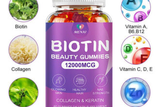 Organic Biotin & Collagen Gummies Hair Skin Nails Joints Vitamins Immune Support