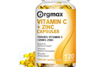 Vitamin C + Zinc Complex Capsules 1000mg Promotes Skin Health, Antioxidant 120Pc