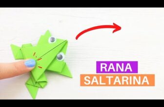 🐸 Cómo hacer una rana de papel saltarina con origami ¡Fácil!