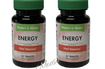 2 Bottles Energy May Support Vital Stamina 21 Tablets People’s Choice New