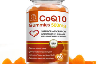 500mg Coenzyme Q10 Gummies Natural Heart Health Support – High Absorption CoQ10