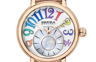 NEW Brera Orologi VALENTINA MODERN RoseGold 38mm Womens Leather Watch BRVAMO3802