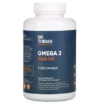 Dr. Tobias Omega-3 Supplement Fish Oil Triple Strength Heart & Brain 180 Softgel