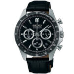 SEIKO SELECTION SPIRIT SBTR021 Chronograph Analog Quartz Watch Black Dial 39.8mm