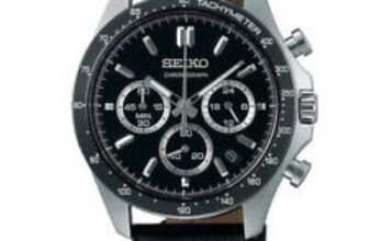 SEIKO SELECTION SPIRIT SBTR021 Chronograph Analog Quartz Watch Black Dial 39.8mm