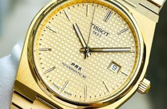 Tissot PRX Powermatic 80  Model T137.407.33.021.00 Gold Tone Men’s Wristwatch