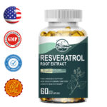 1200 MG Resveratrol Maximum Strength Natural AntiAging Antioxidant 60 Capsules