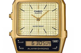 CASIO STANDARD limited model AQ-800EG-9A Gold ana-digi Men’s Watch New in Box