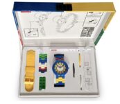 Lego Face Blue/Yellow Collectible Fan Club Exclusive Adult Watch 9008023 NIB