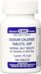 SODIUM CHLORIDE Tablets 1 GM 100 Per Bottle Salt