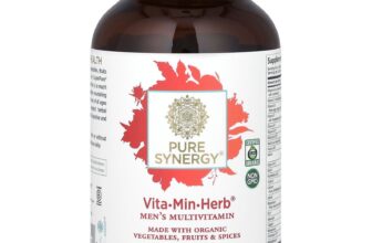 The Synergy Company Vita Min Herb Multi for Men 120 Tablets Dairy-Free,