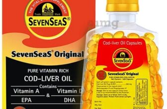 Seven Seas Cod Liver Fish Oil – 500 Capsules with Vitamin A and D plus Omega3