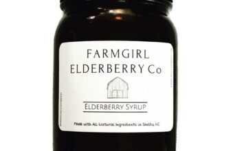 FarmGirl Organic, Hand-pressed Elderberry Syrup- 16oz jar