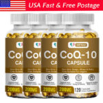 Coenzyme Q-10  200mg CoQ10 Capsules120/240/480Caps Heart Health Energy Support