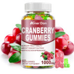 Cranberry Gummies Urinary Tract 1000mg Supports Bladder, Kidney, UTI Vegetarian