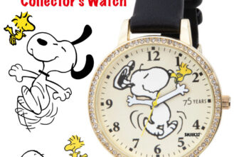 PEANUTS Strap Watch ft. Snoopy w/ Moving Hands & Woodstock (NEW)