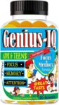 Kids Brain Booster Omega 3 Gummies, Kids Focus and Attention Supplements 60ct