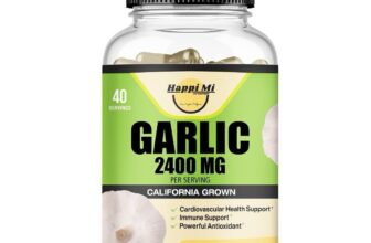 Garlic Capsules Made With Organic Garlic 2400mg Grown in USA, Extra strength 120