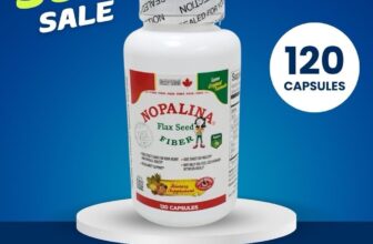 NEW Sealed FRESH Nopalina Canadian Flax Seed Fiber 120 Capsules Exp 05/26