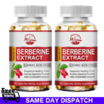 2Packs Berberine 1200mg – High Potency Berberine Capsules – Blood Sugar Support