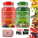 TM Naturals 180 Capsules  Daily Energy Boost Gluten Free, Fruit  & Veggies