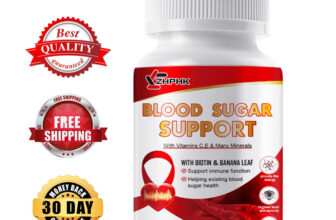 Blood Sugar Support – Blood Balance & Blood Pressure Supplement Non-GMO 60 Pills