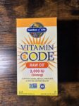 Garden of Life Vitamin Code RAW D3 2000 IU 120 Veg Capsules Exp 11/2025+