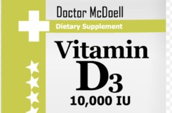 Vitamin D3 10,000IU, Helps Body Absorb Calcium, Treat Bone Disorders