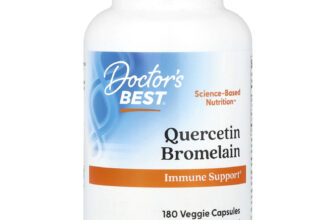 Doctor s Best Quercetin Bromelain 180 Veggie Caps Vegan, Vegetarian