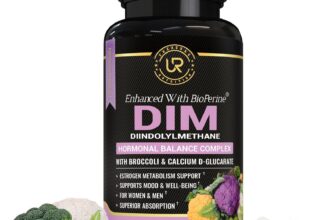 DIM Supplement with Broccoli Extract and BioPerine, Natural Hormone Balance 60ct