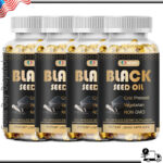 Black Seed Oil Capsules 1000mg Support Healthy Blood Sugar Level, Antioxidant