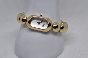 D&G Time Dolce & Gabbana Rose Gold Tone Circular Bracelet Watch Elegant Luxury