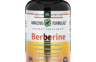 Berberine, 1,000 mg, 360 Capsules (500 mg per Capsule)