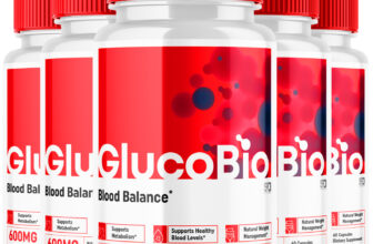 (5 Pack) Gluco Bio Blood Sugar Balance Pills, GlucoBio Heart Health 300 Capsules