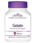 21st Century Gelatin 600mg Capsules 100ct – Expiration Date 09-2027