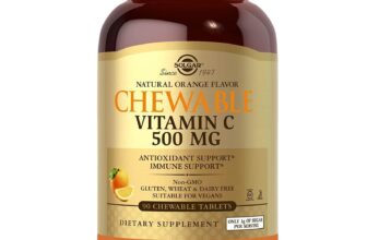 Solgar Vitamin C 500 mg Orange Flavor 90 Chewable Tablets