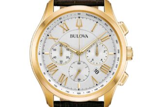 Bulova Men’s Wilton Classic Quartz Chronograph Calendar Brown Watch 47 MM 97B169