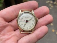 Vtg Imexco Mechanical Watch, Old Stock, Mid Century Swiss, 32mm, Original Lume