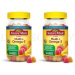 Nature Made Multivitamin + Omega-3 Gummy Vitamin 80 Count Each Lot of 2