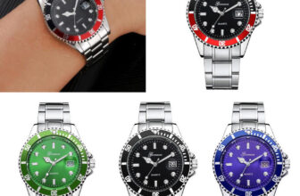 Men’s Sport Casual Waterproof Watch Stainless Steel Quartz Analog Wrist Watches