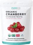 PureCo USDA Organic Cranberry Concentrate (50:1) Powder 500mg 25,000mg 1.7oz