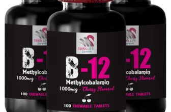 Daily Power – B-12 METHYLCOBALAMIN – Energizing Routine 3 Bottles 300 Tablets