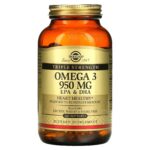 Omega 3, EPA & DHA, Triple Strength, 950 mg, 100 Softgels