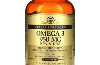 Omega 3, EPA & DHA, Triple Strength, 950 mg, 100 Softgels