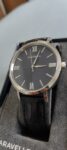 Caravelle 43A152 Men’s Watch,Blue Dial, Leather